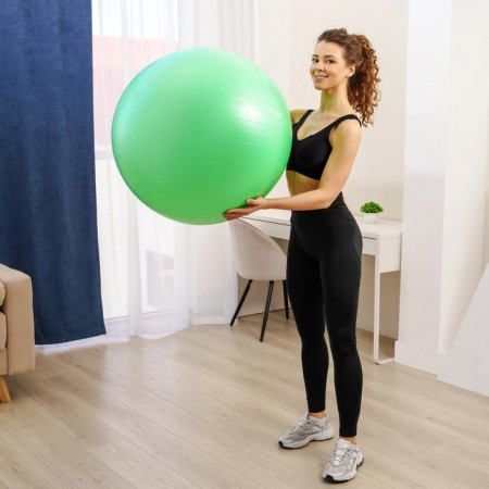Fitball ONLYTOP, D = 85 cm, 1400 g, anti -wings, green color-8
