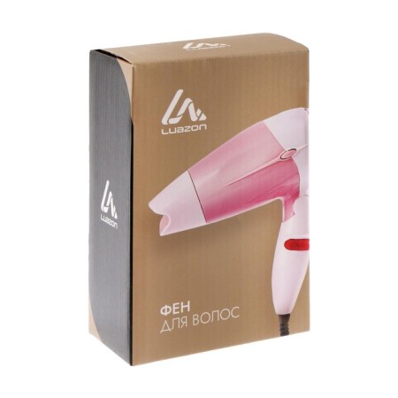 Feng Luazon LF-23, 800 W, 2 modes, folding handle, pink-7
