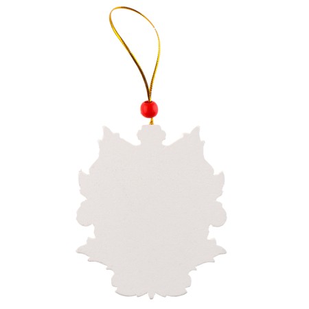 New Year's Wooden Suspension "Snake in Snowflake"-4
