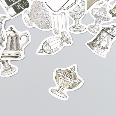 Stickers for the creativity of "Tavern" set 46 pcs 4.4x4.4x1.1 cm-1