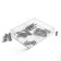 Presentation stand, two compartments 20.3 × 15.4 × 3.8 cm, 2 mm outplaw, in a protective film