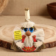 Оберег "Домовой", с подковой, 6 х 15 см