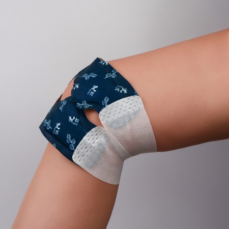 The bandage is self -heated for the knee joint, 14 × 18 × 0.5 cm, the color is blue-4