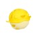 Silicone teether for teeth with a rattle of “fish”, in the case, yellow color, crumb I
