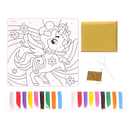 Set for creativity. Picture with sand "Flight of a unicorn"-2