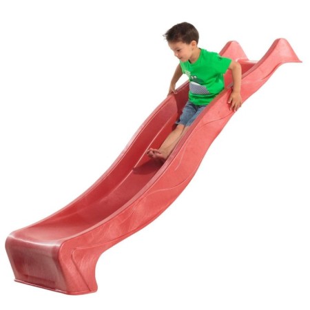 Ramp for a children's game complex, red color, 2.9 m