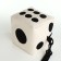 Bag Tap Cube, 16*15.5*15.5, lightning departure, string, white/black peas