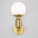 Wall lamp with a glass ceiling Bubble, 60W, E27, 13x16.8x29 cm