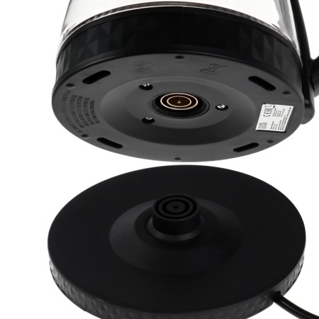 Electric kettle Homestar HS-1053, glass, 1.2 l, 1500 watts, black-6