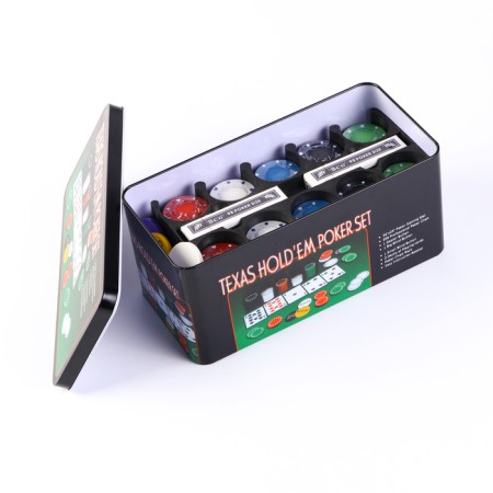 Poker, set for the game (maps 2 decks, chips 200 pcs.), Without a face value, 60 x 90 cm-2