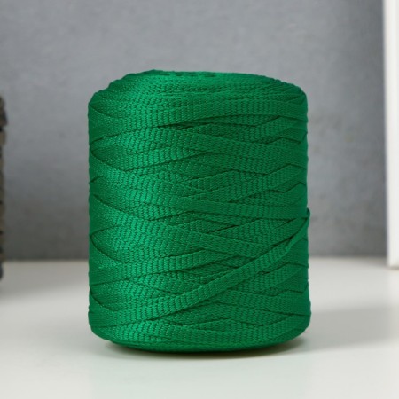 Knitting cord 100% polyester 5 mm cylinder, 180 g, 140 m 25 - green