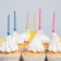 Set of candles untouched for a cake, 10 pcs, cold heart