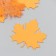 Decor "Cle leaf" 8.5x8.5 cm orange set 6 pcs Foam and Sizal