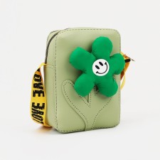 Baby Bag with lightning, long belt, green color