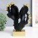 Souvenir Polystone Bust "couple - tenderness. Roy butterflies" black with gold 7x21.5x29 cm