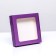 Self -charged box with a lilac window, 16 x 16 x 3 cm