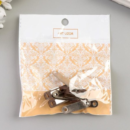 Magnetic lock (set 4 pcs) brown 3x1 cm-3