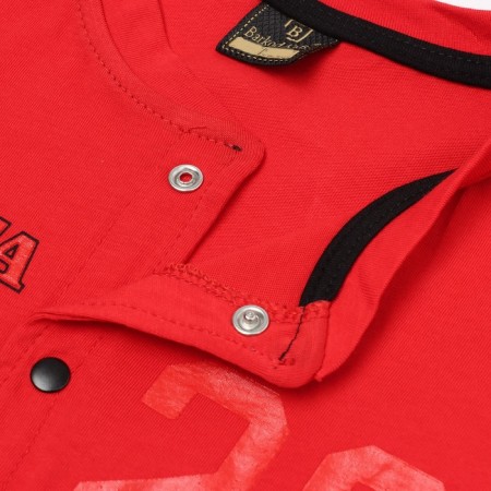 Set for a boy (T -shirt/pants), red color, height 92cm-2