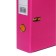 A4, 75 mm, Lamark, PVC, double-sided coating, metal edging, pocket for a spine, collected, pink/yellow