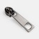 Galanterery runner for lightning "Spiral", No. 5, 10 pcs, color black nickel