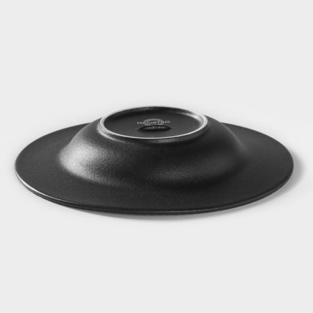 Porcelain plate for pasta Magistro line, 250 ml, d = 21.2 cm, black color-2