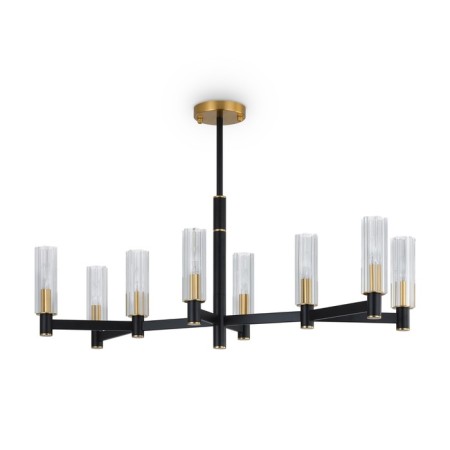Suspended lamp Freya Fr5167PL-08B Ambra, 760x760x558 mm, E14, 8x40W, black color-2