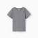 Baby T-shirt with a lowered shoulder, dark gray color, height 122 cm