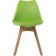 Plastic stool Bonuss array/eco -leather/plastic, natural/green 49x57x82 cm
