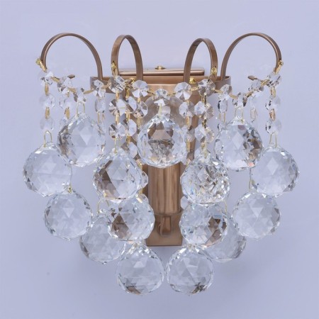 Bra "Pearls" 1x60W E14 Honey bronze 21x22x15cm-2