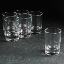 Set of glass piles Basic, 55 ml, 6 pcs