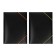 A4, 500 μm elastic band, calligrata, root of 15 mm, black, mix (neon colored elastic bands)