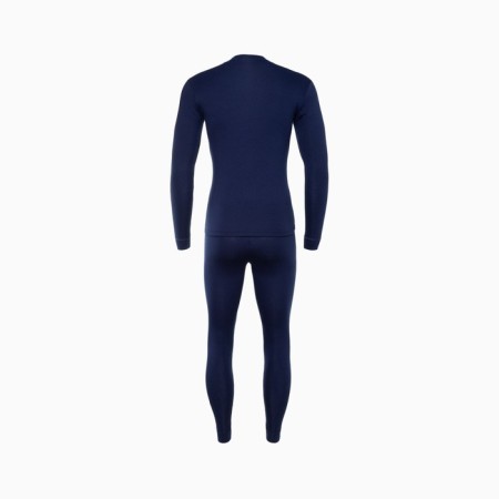 Male thermal underwear (fufaika, pants) print wolf, dark blue color, size 56-8