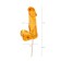 Lollipop Sosuchki "Penis Amaretto", Orange color, 173 g
