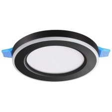 Светильник встраиваемый светодиодный Novotech. Span, 6Вт, Led, 30х110х110 мм, цвет чёрный
