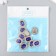 Decor for creativity plastic, rhinestones "octagonal medallion" nr 10 pcs blue 1.8x2.4 cm