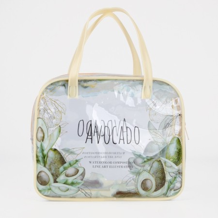 Lightning cosmetic bag, beige color-1
