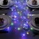Garland "Mishura" 2 m Rosa, IP20, silver thread, 50 LED, glow of multi, CR2032x2
