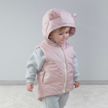 Beginning children's insulated kinderlitto "Orsetto", height 80-86 cm, color pink powder-6