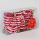 Christmas tree decoration "Festive Christmas tree" (set 6 pcs) 3.5x7 cm, red