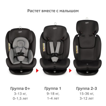 Car seats children's siger "Prestige", ISOFIX, group 0+/1/2/3, graphite color-9
