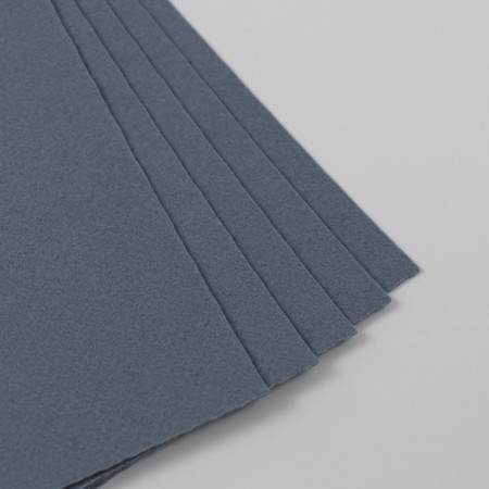 A set of felt 22x30 cm, 5 sheets, Korea, col. graphite-2
