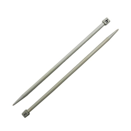 Knitting needles of straight lines 9.00 mm/30cm, plastic, 2 pcs-1