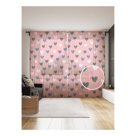 Photo "Vanilla Hearts", size 145x265 cm, 2 pcs