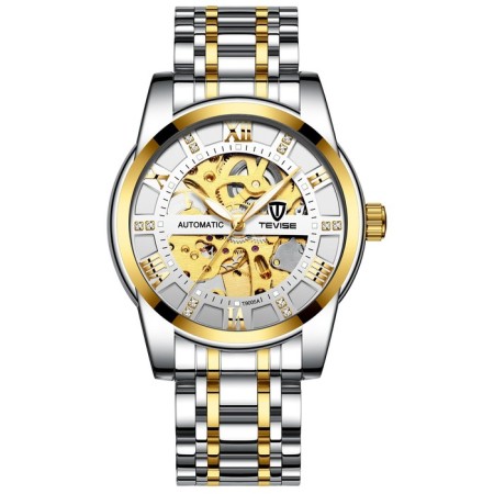Men's masculine watch, d-4.1 cm, 3 atm, luminous, silver