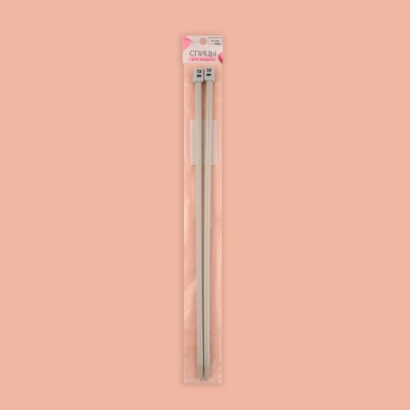 Knitting knitting needles, straight, with Teflon coating, D = 7 mm, 35 cm, 2 pcs-5