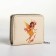 Lightning wallet, card for cards, for coins, beige color