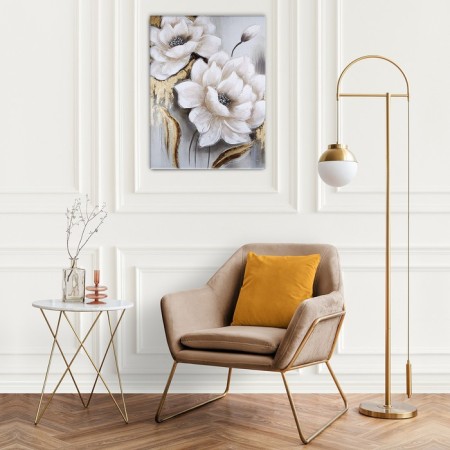 Picture on numbers with a whip 40 × 50 cm "White flowers" 13 colors-1