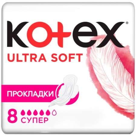 Kotex gaskets Ultra soft Super 8 pcs.