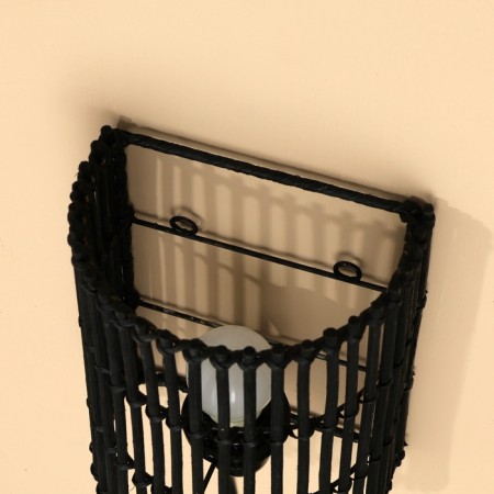 Lamp wall -mounted from the rattan "Bali" 1x120W, E27, 16x10x23 cm, brown-3