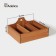 Organizer for tea and kitchen supplies ADELICA, 22.5 × 25 × 11.5 cm, beech